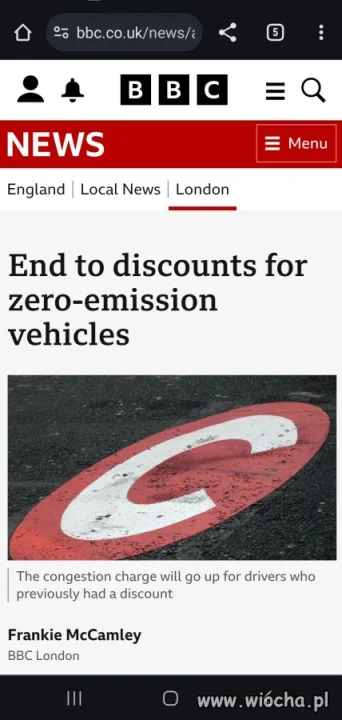 W UK już będą pobierane opłaty za 