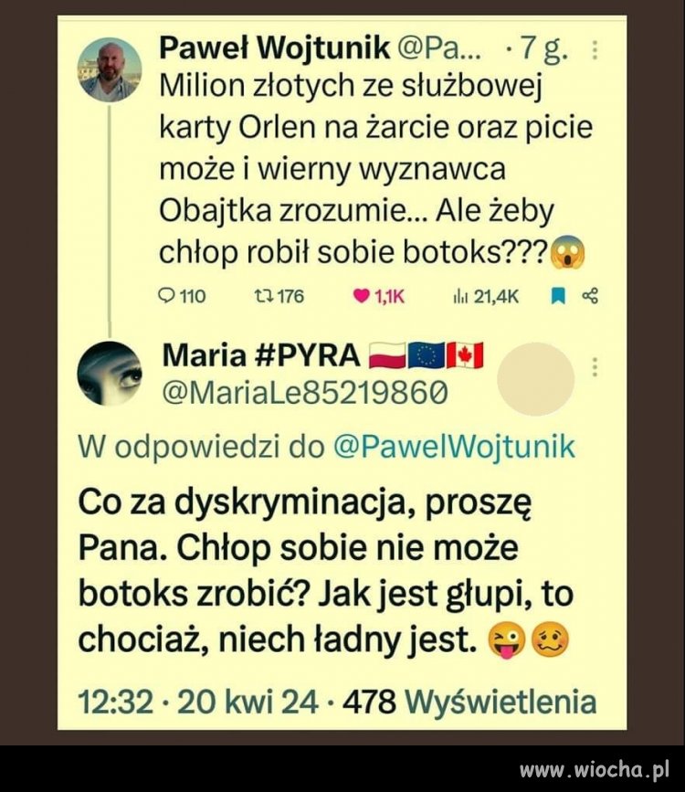 Coś za coś ...