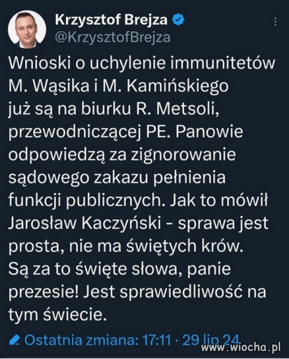 Zobaczymy, czy ta "ucieczka" do PE się opłaciła,