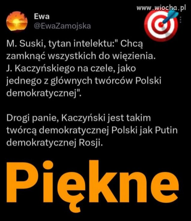 Suski ma rację mówiąc, że Kaczyński jest twórcą