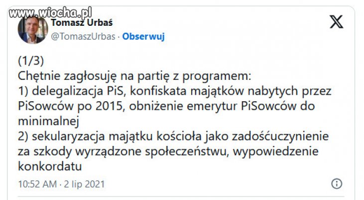 Delegalizacja PiS to jedyna droga
