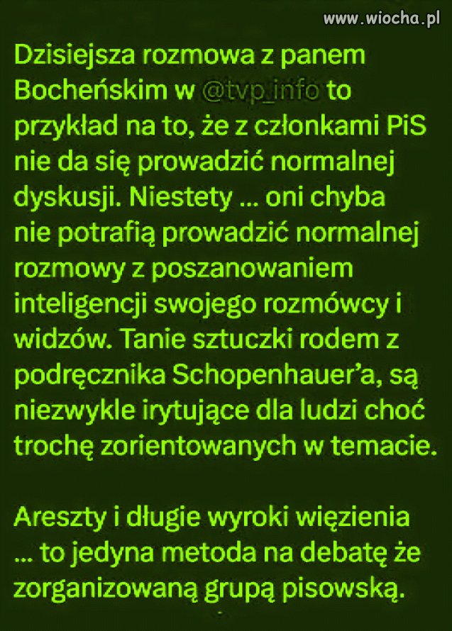 Pisowcy myślą, że są najmądrzejsi