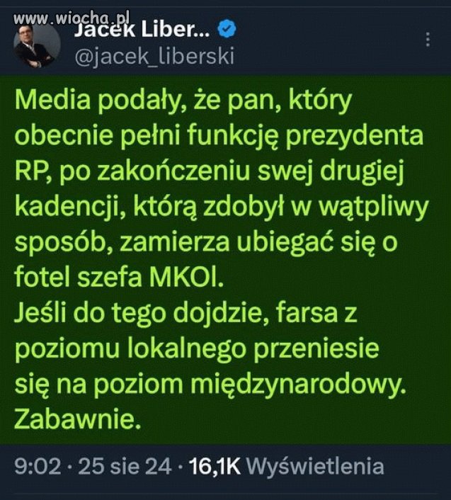 Będziemy się dalej wstydzić za tego pajaca