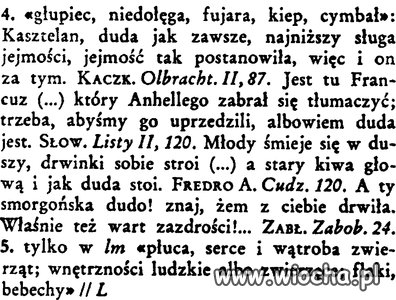   wg. starego słownika języka polskiego "duda" to: