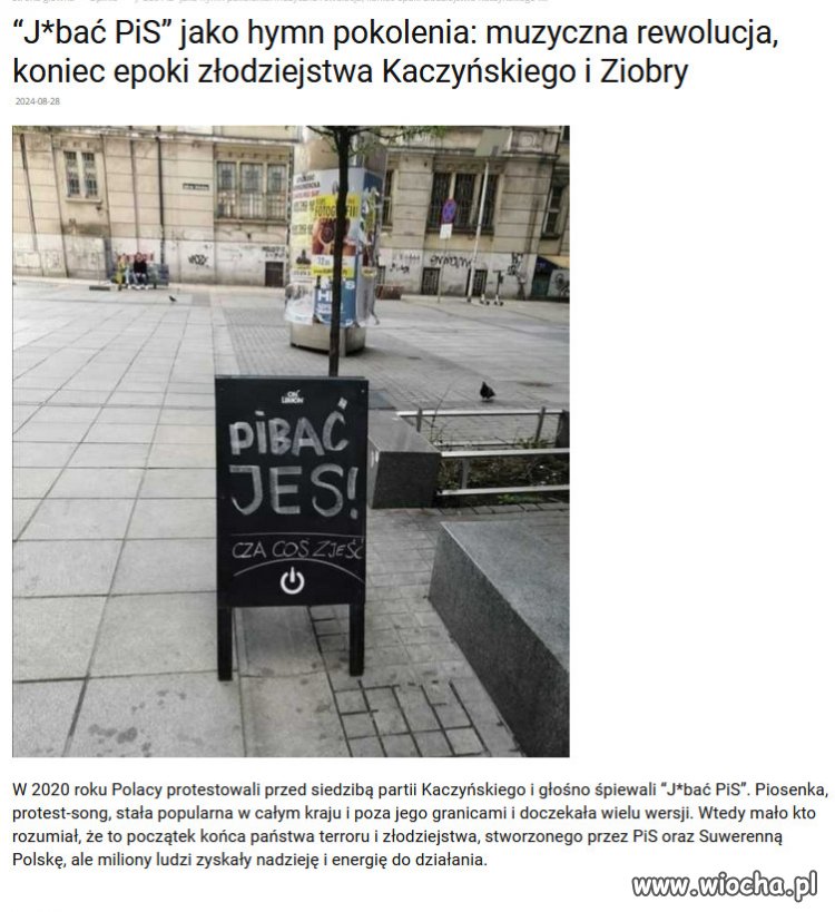 “Jebać PiS” jako Głos Pokolenia!