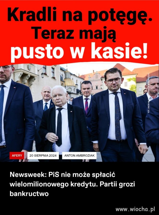 Kradli do własnych kieszeni. A na partię to ma dać
