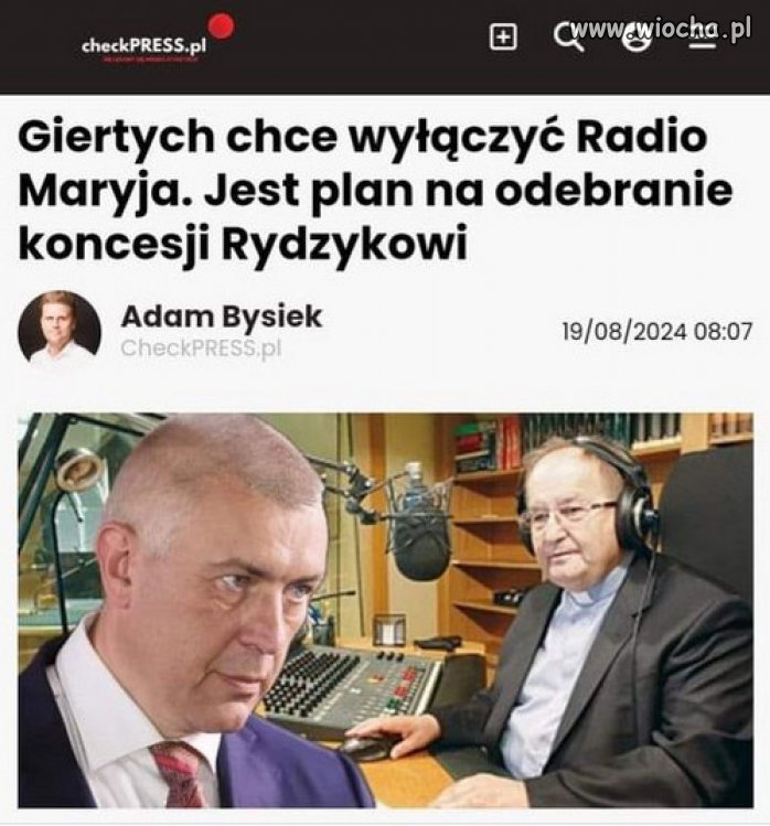 Popieram, ale jeszcze Rydzyk do pierdla!