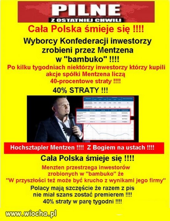Mentzen to ten "genius" ekonomiczny Konfederosji!