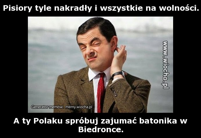 Pisiory tyle nakradły i wszystkie na wolności.