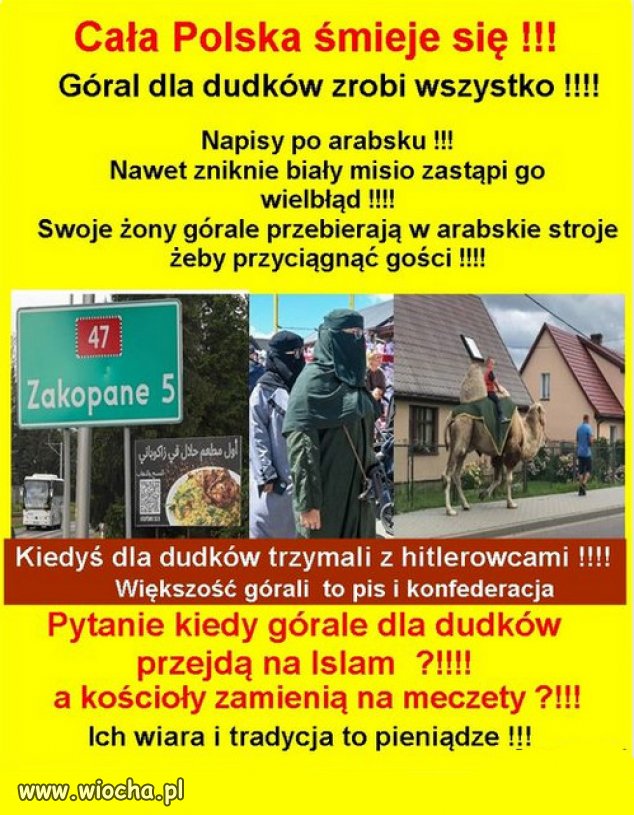 Góral na dudków zrobi wszystko !!!
