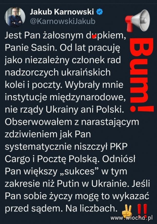 Słów kilka do Sasina