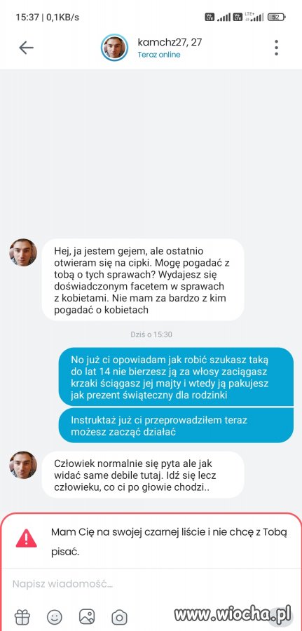 Nie spodziewał się takiej odpowiedzi 