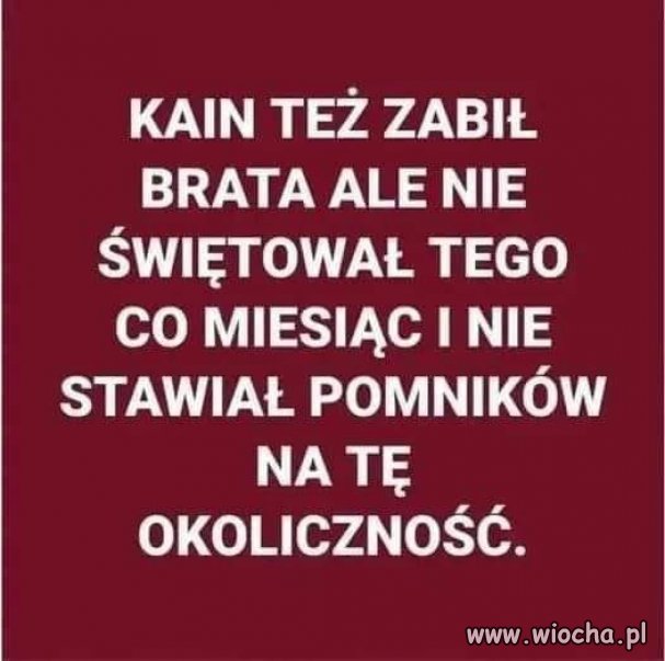 Taka refleksja, po wczorajszej miesięcznicy ...