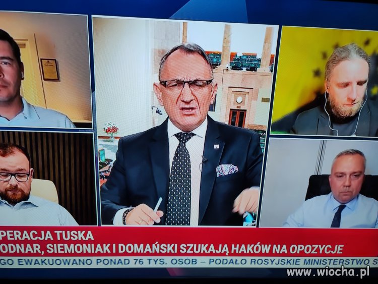 W swojej telewizji w swoim programie 