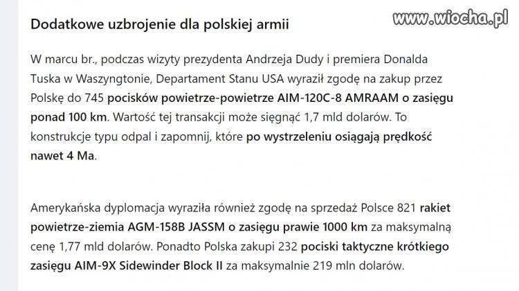 Zobaczcie ile można byłoby uzbrojenia