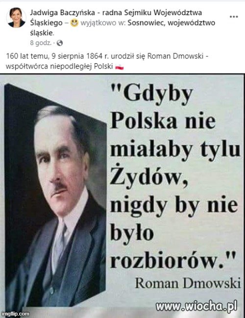 Pani Radna dziś przypomina o urodzinach antysemity