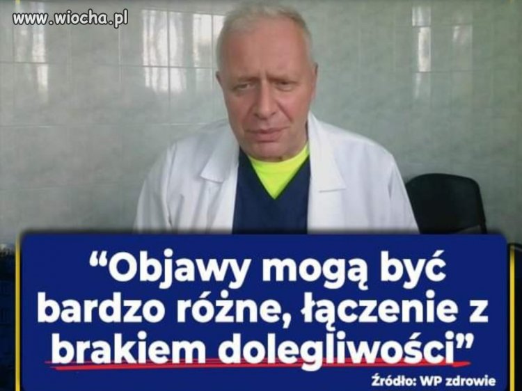 Dr. Sutkowski zaleca maseczki.