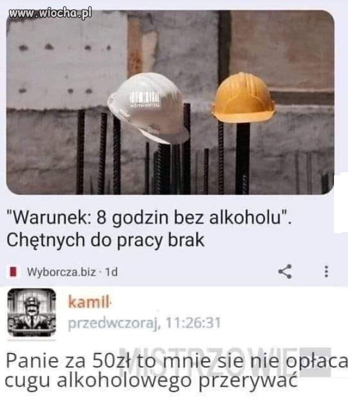 Za takie pieniądze nikt harował nie będzie