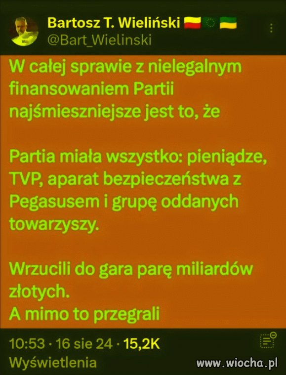 Bo to kolejny pisowski "sukces"