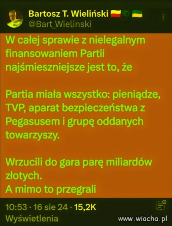 Bo to kolejny pisowski "sukces"