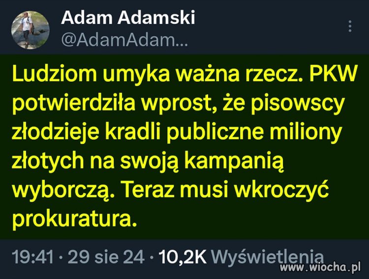 Teraz czas na prokuraturę i sądy !