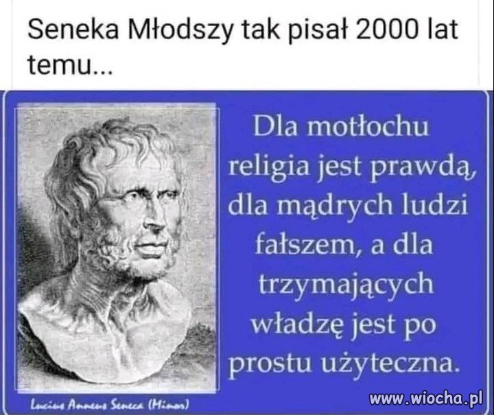 Religia powstała, gdy pierwszy oszust spotkał pierwszego głupca