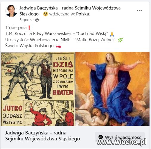 Dzisiaj tyle okazji, że módlcie się, Wiochmeni,