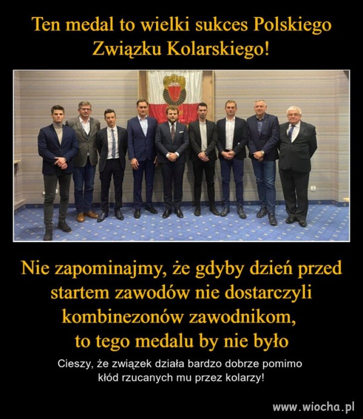 Bo wiadomo, że najważniejsi są kolesie ...