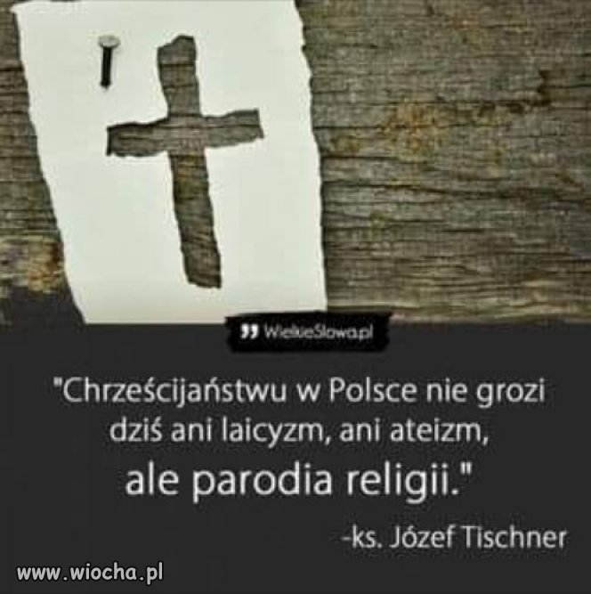 Dzieki rozwojowi nauki i cywilizacji, religia staje sie parodia!