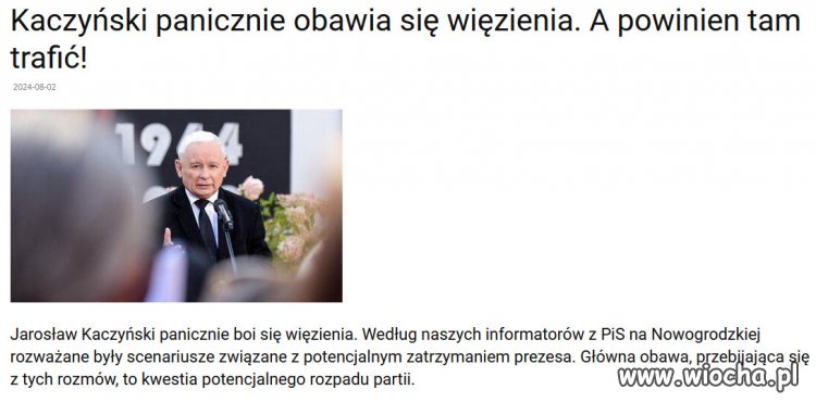 Bodnar powinien zacząć od Kaczyńskiego, herszta Mafii PiSu!