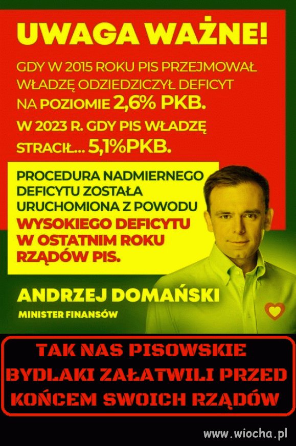 Złodziejstwo i rozdawnictwo zrobiło swoje
