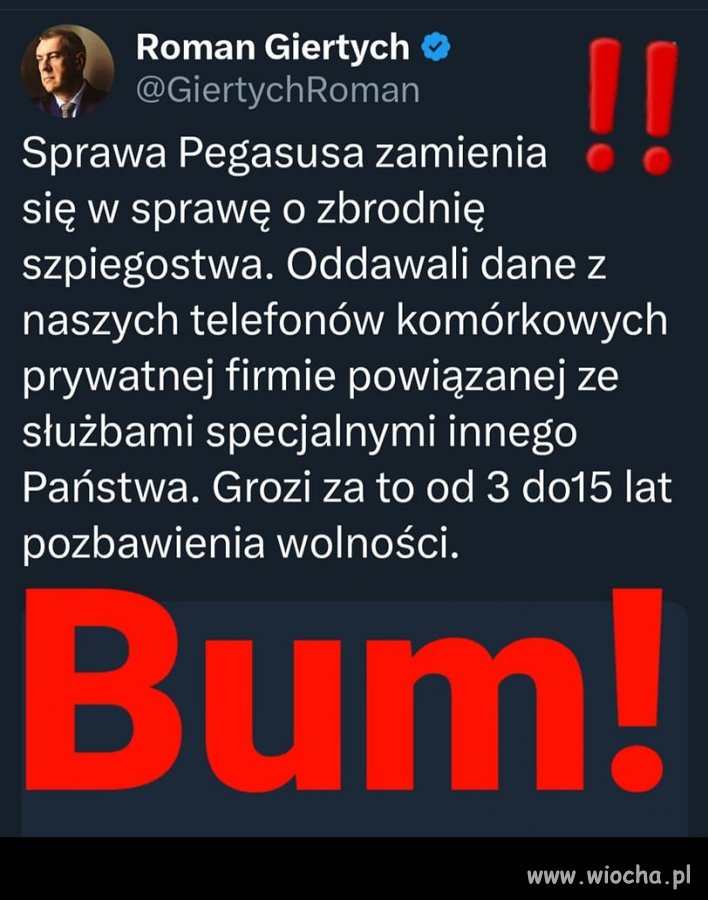 Kamiński z wąsikiem. Już na was czas ...
