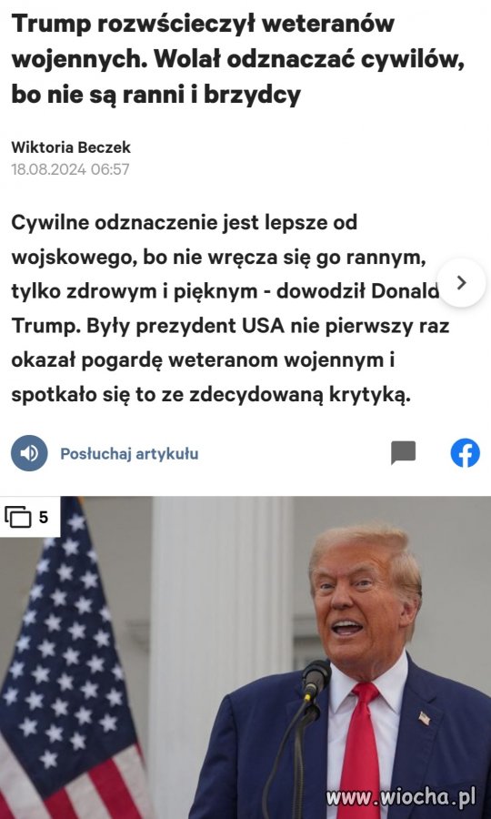 "prawak" idiota zabrał głos