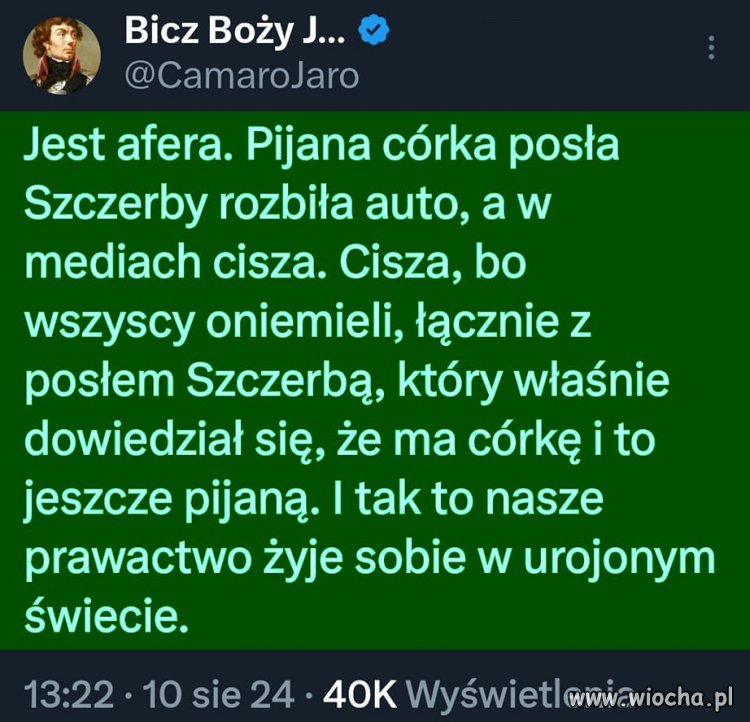 PiSiaki zrobili z tego aferę ...