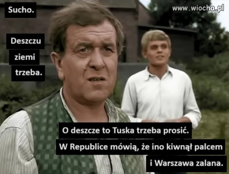 Sekta kościoła modliła się o deszcz...a Tusk załatwił