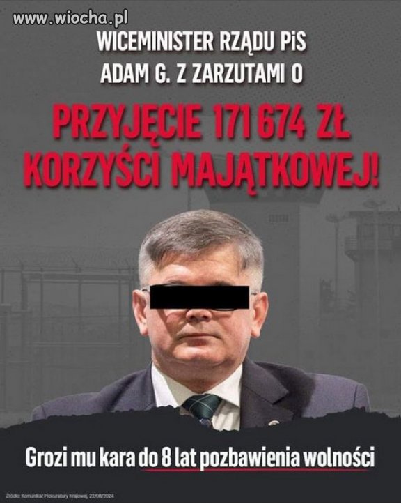 Kiedy w pierdlu? Zanim ucieknie...