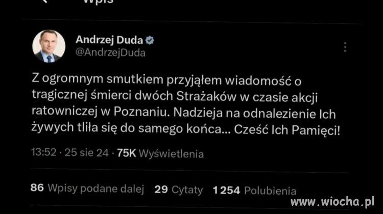 Taa.. strażacy podlewali benzyną 