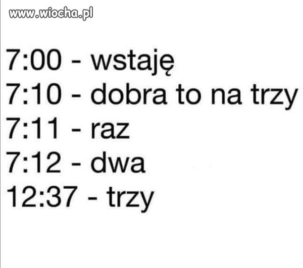 ...i hop z łożka