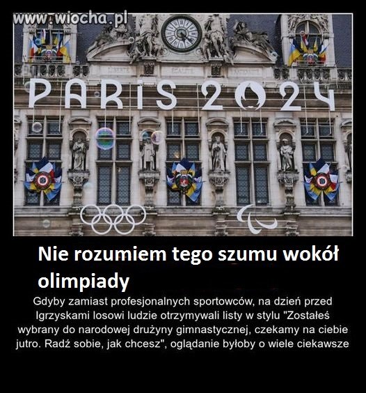 Jedzie jeden zawodnik ze sztabem szkoleniowców