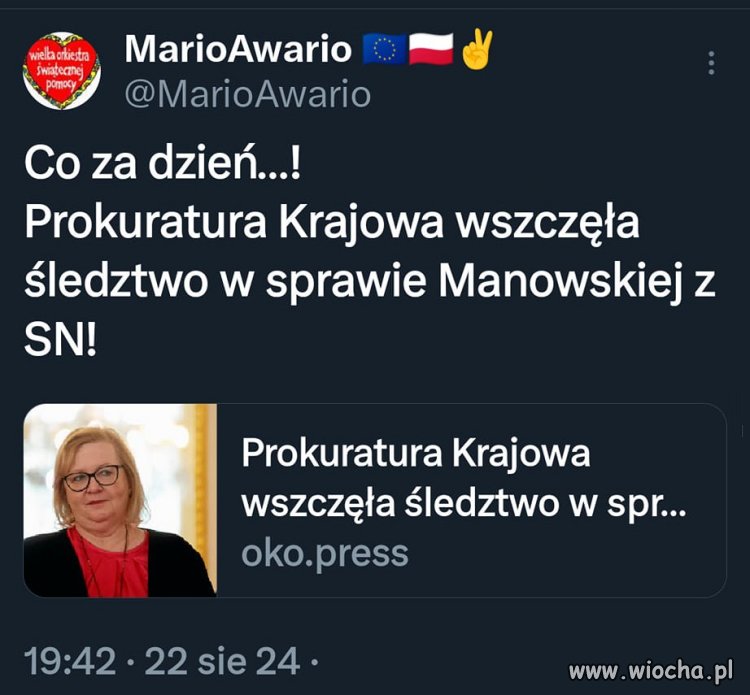 Takie dobre wiadomości ...