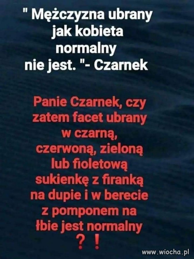 Cały czas mówią bo to sutanna