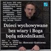 Widocznie szkodnicy PiSu, nie mieli nauki religii
