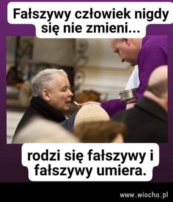 Chrzczony nożykiem p3dałek, a wafelki łyka ...