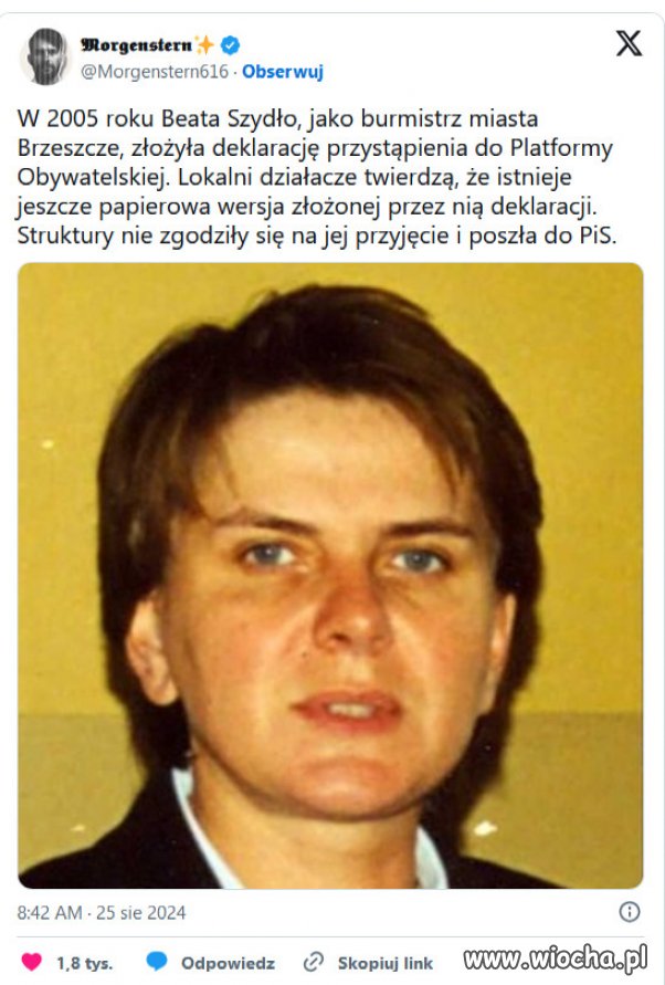 Szydło chciała do PO, ale jej nie przyjęli,  bo nie miała kwalifikacji