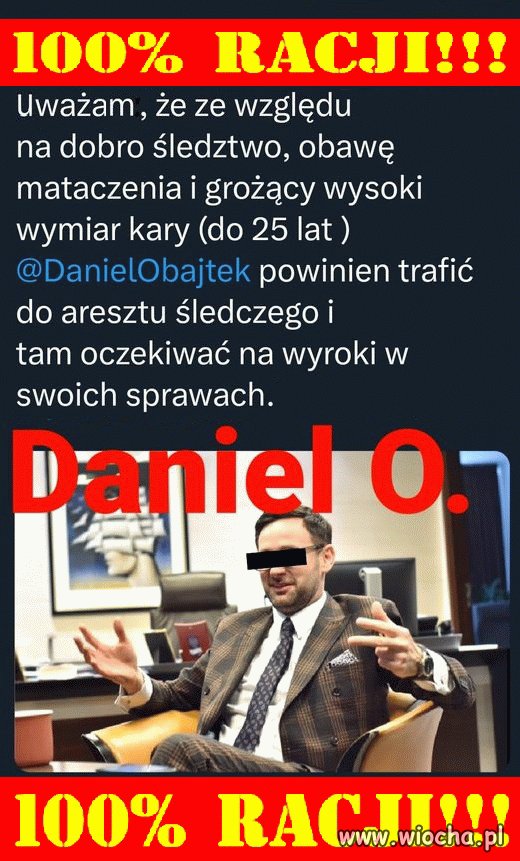 Tyle w temacie Daniela póki co