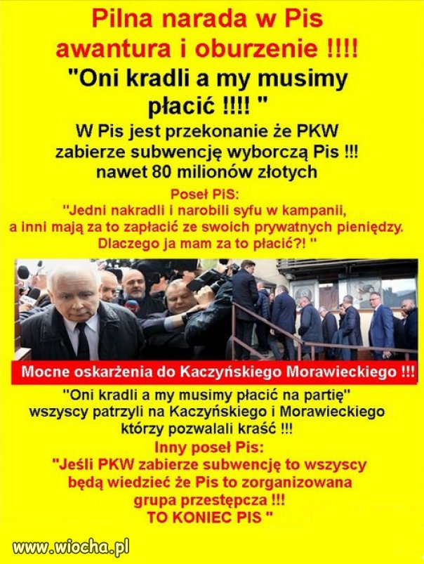 W PiS wszyscy kradli, kłamstwa i złodziejstwo to ich program!