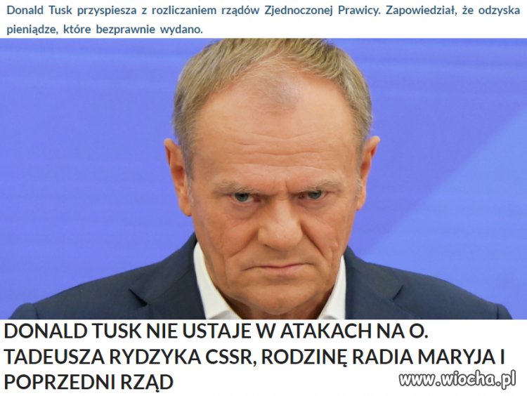 Tusk o bezprawnie wydanych pieniądzach