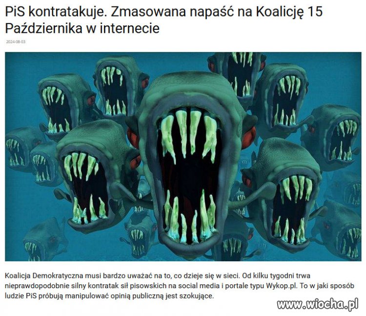 Pisowskie zasoby zwolnione z pracy siedzą teraz w sieci i jątrzą.
