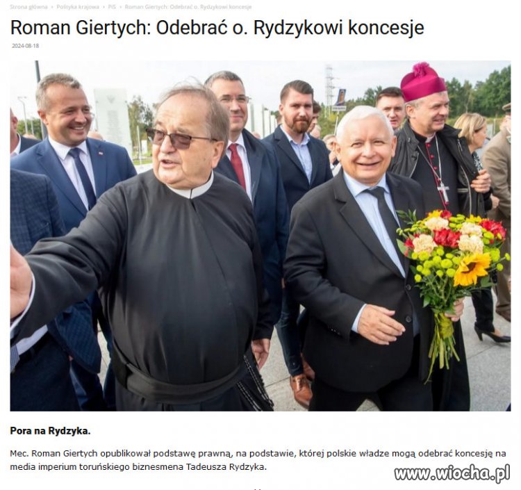 Powiadam Wam...Ciezkie czasy nastaly dla oszusta Rydzyka!