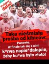 Taka nieśmiała prośba do naszych siatkarzy ...